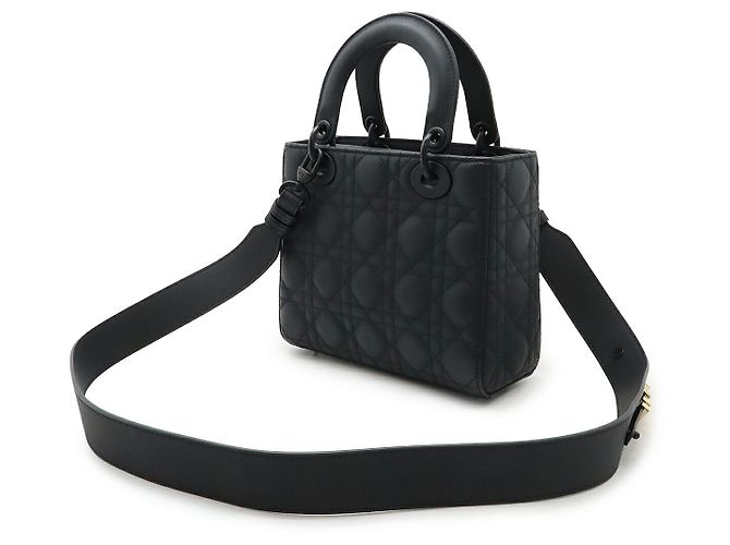 2-in-2 Tasche Christian Dior Lady Dior My ABCDior aus Kalbsleder Schwarz - Ansicht 2