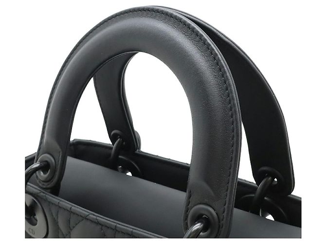 2-in-2 Tasche Christian Dior Lady Dior My ABCDior aus Kalbsleder Schwarz - Ansicht 4