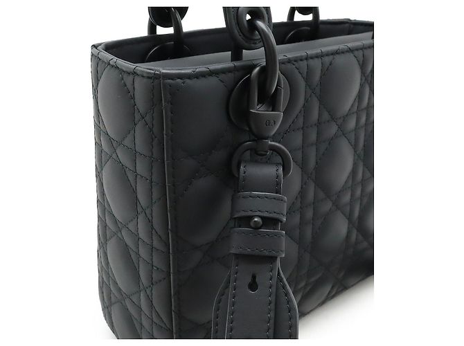 2-in-2 Tasche Christian Dior Lady Dior My ABCDior aus Kalbsleder Schwarz - Ansicht 7