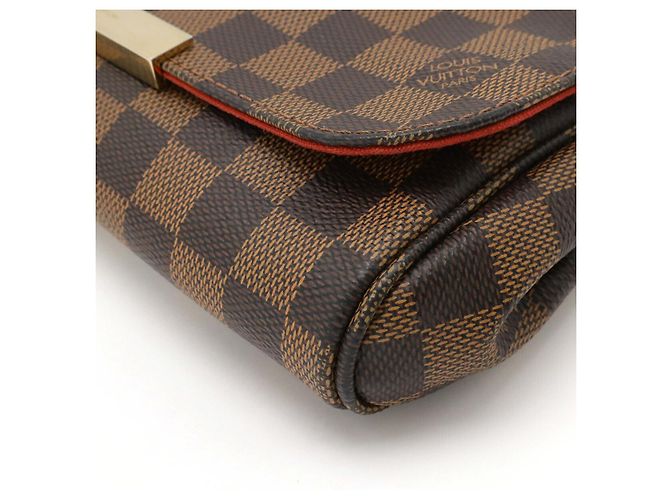 Borsa a Spalla 2 in 1 Damier Favorite PM Louis Vuitton Marrone - vista 3