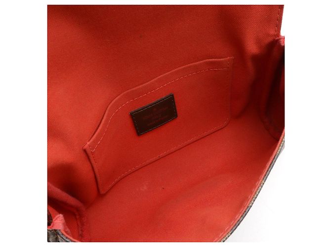 Borsa a Spalla 2 in 1 Damier Favorite PM Louis Vuitton Marrone - vista 7