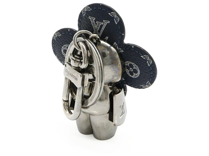 Louis Vuitton Monogram Vivienne Schlüsselanhänger Blau Marineblau - Ansicht 4