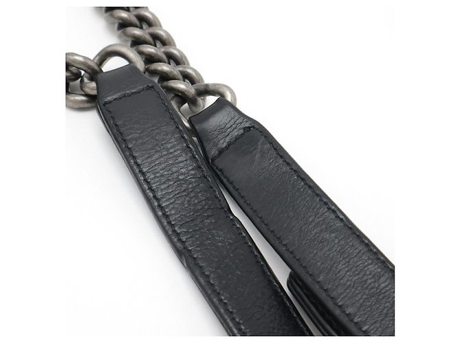 Borsa a spalla Chanel Boy Chanel 30 in pelle di vitello Nero - vista 5