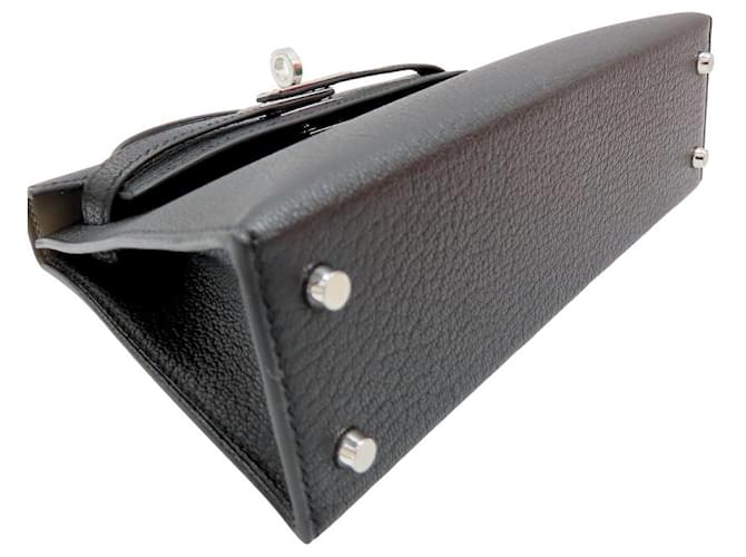 Hermès Mini Kelly2 Chèvre Schwarz - Ansicht 7