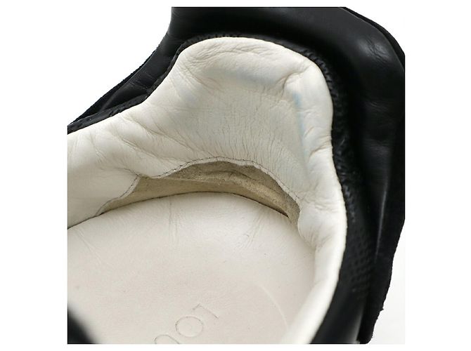 Twist Baskets en cuir Damier Infini Frontrow de Louis Vuitton Noir Blanc Bleu - vue 5