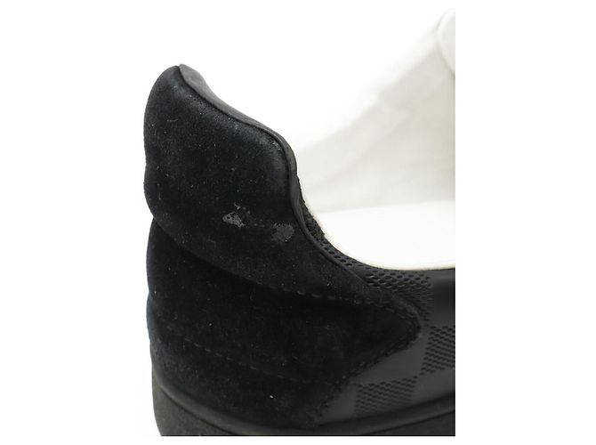 Twist Baskets en cuir Damier Infini Frontrow de Louis Vuitton Noir Blanc Bleu - vue 8