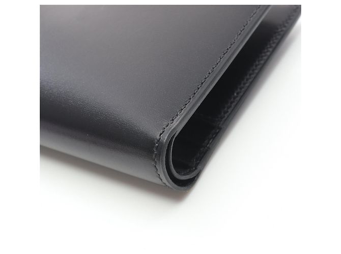 Béarn Portafoglio compatto BEARN in vitello box di Hermès Nero - vista 12