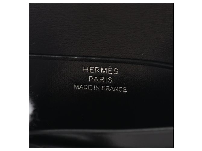 Béarn Portafoglio compatto BEARN in vitello box di Hermès Nero - vista 8