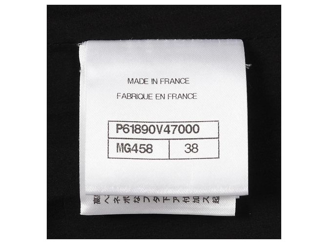 Timeless Chanel Woll-Nylon-Kleid Schwarz Golden - Ansicht 5