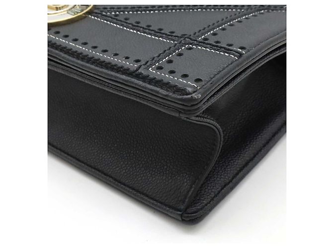 Borsa a Spalla in Pelle Diorama Christian Dior Nero - vista 3