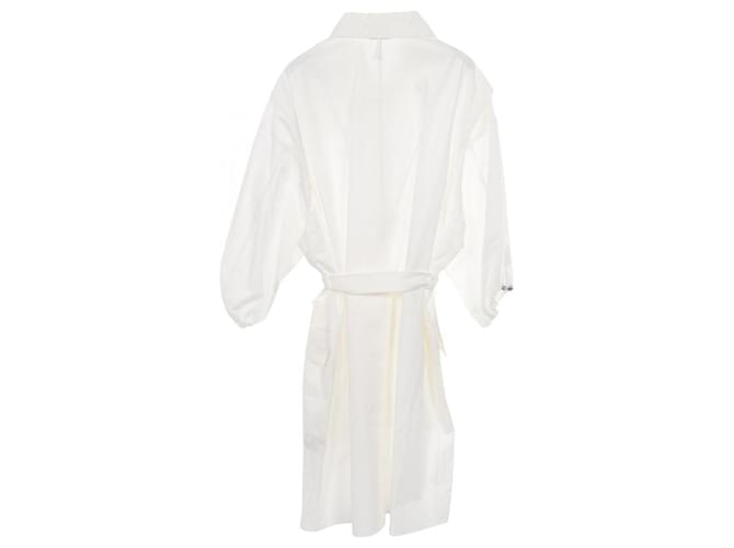Hermès Vestido de algodón Hermes Blanco - vista 2