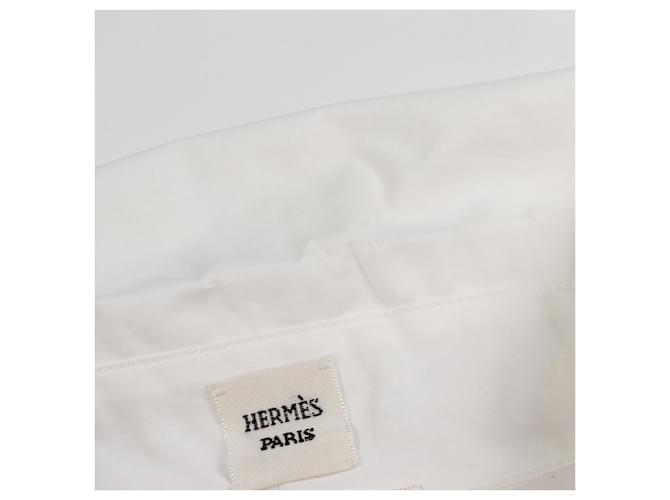 Hermès Vestido de algodón Hermes Blanco - vista 5
