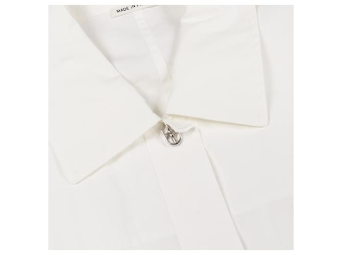 Hermès Vestido de algodón Hermes Blanco - vista 7