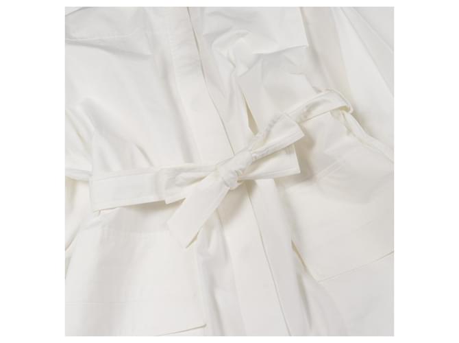 Hermès Vestido de algodón Hermes Blanco - vista 8