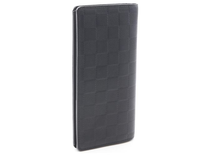 Louis Vuitton Portemonnaie Brazza aus Damier Infini Leder Schwarz - Ansicht 2