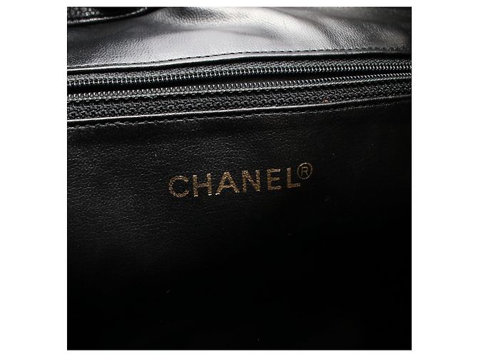 Timeless Chanel Matelassé Kalbsleder Rucksack Schwarz - Ansicht 4