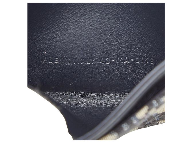 Monedero de jacquard Dior Oblique Christian Dior Azul marino - vista 8