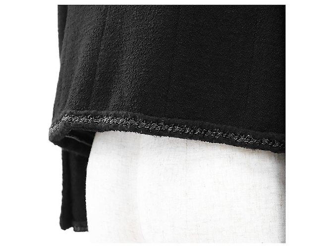 Timeless Chanel Little Black Tweed Wool Blend Jacket - view 20