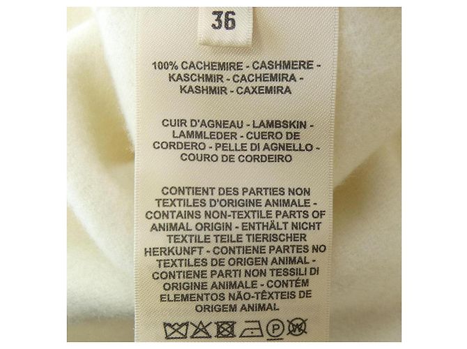 Hermès Abrigo de cachemira Hermes Blanco - vista 3
