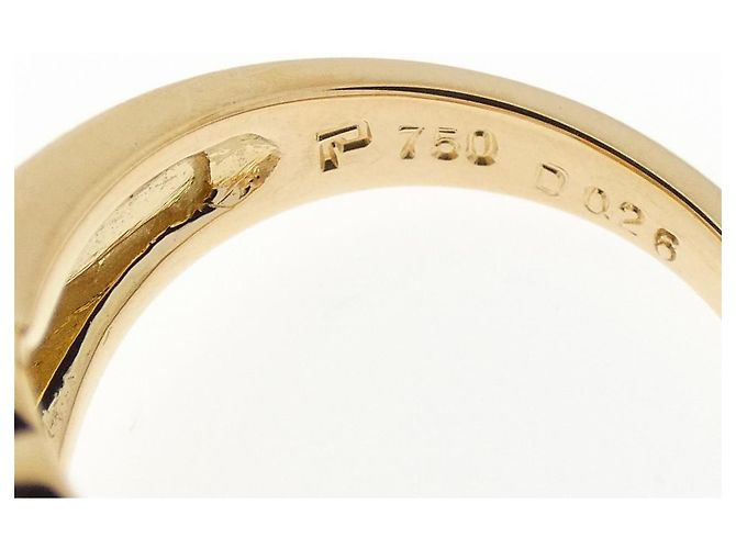 Autre Marque Anello Pola 750 Oro Giallo con Smeraldo e Diamante D'oro - vista 4