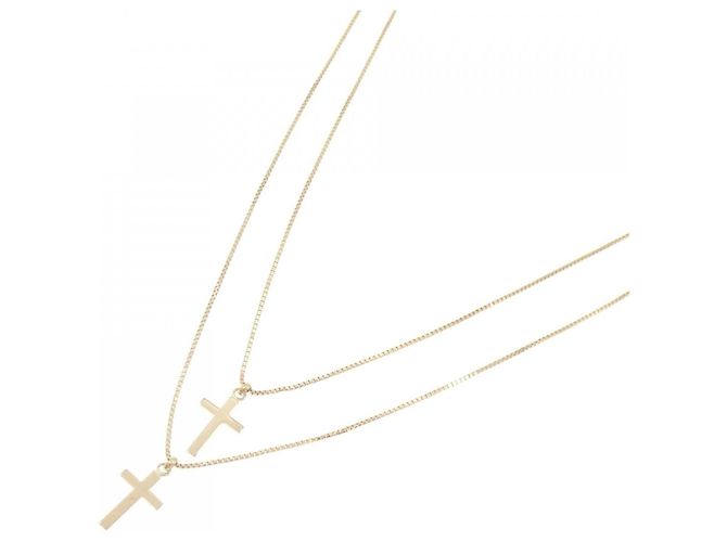 Autre Marque Collana con Croce Au750 D'oro - vista 2
