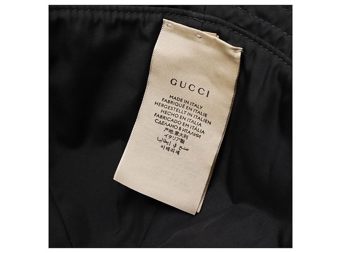 Gucci GG Marmont Polyester Bucket Hat Schwarz - Ansicht 4