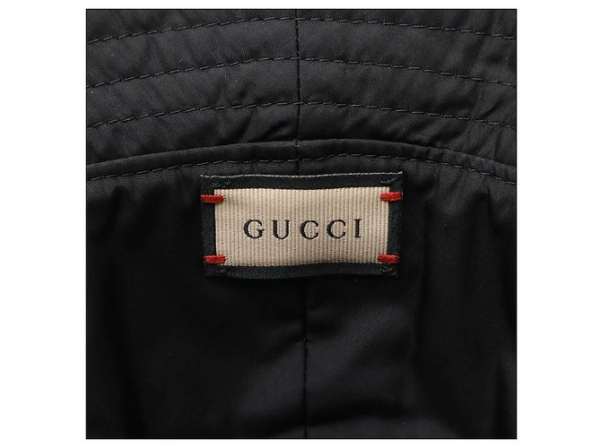 Gucci GG Marmont Polyester Bucket Hat Schwarz - Ansicht 5
