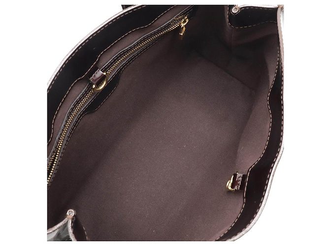 Borsa Louis Vuitton Wilshire PM Monogram Vernis Porpora - vista 7
