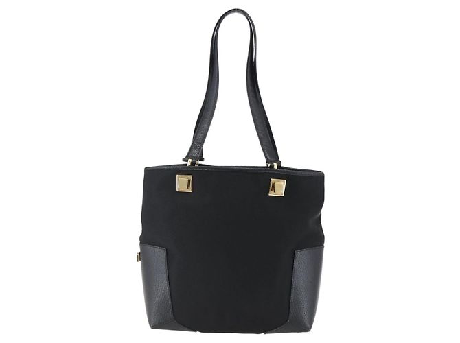 Borsa Tote in Tela Salvatore Ferragamo Nero - vista 2