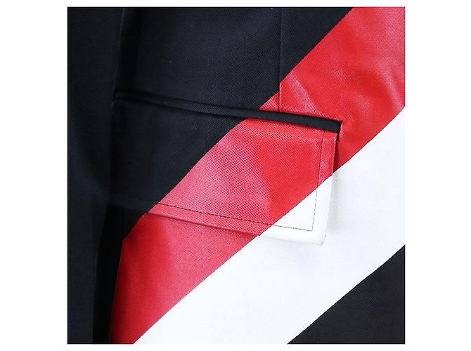 Thom Browne BLAZER CLÁSSICO NÃO CONSTRUÍDO em Twill de Algodão Pesado Azul Azul marinho - vista 13