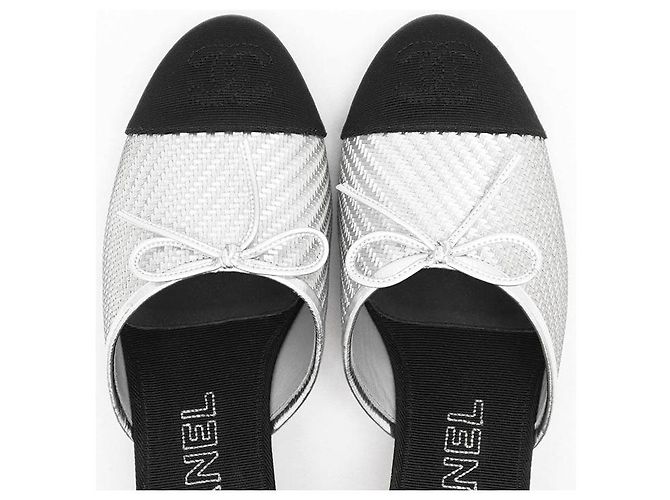 Timeless Chanel G32849 Sandale Schwarz Silber - Ansicht 11