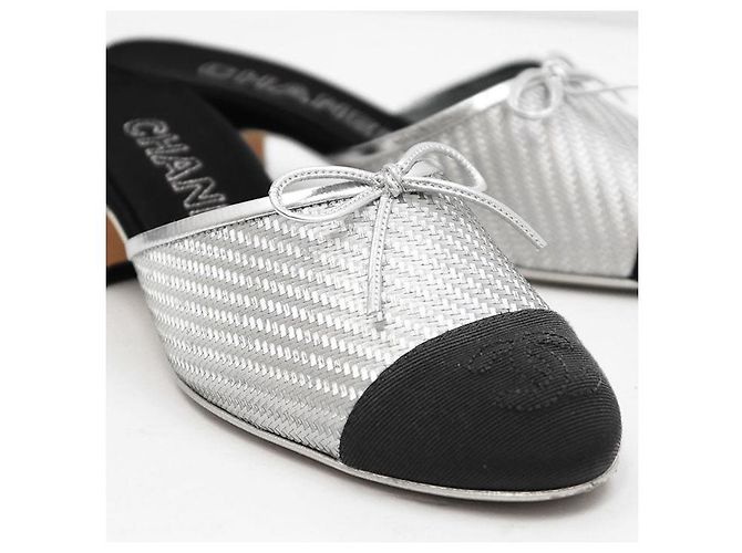 Timeless Chanel G32849 Sandale Schwarz Silber - Ansicht 12