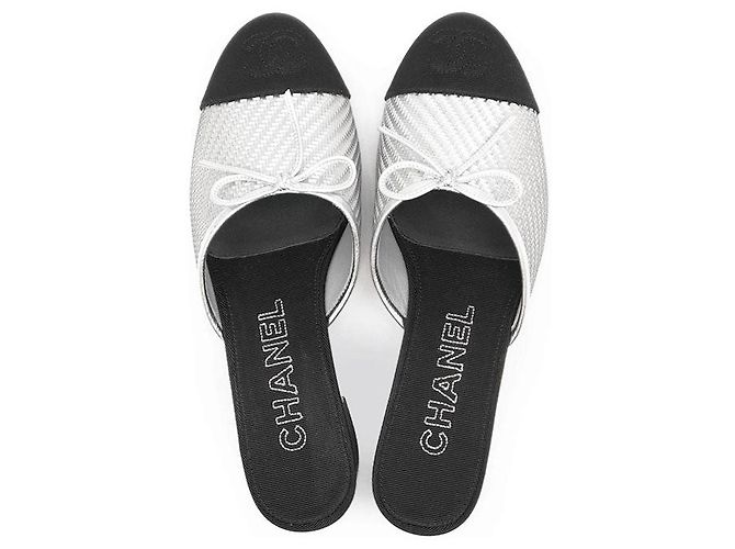 Timeless Chanel G32849 Sandale Schwarz Silber - Ansicht 7