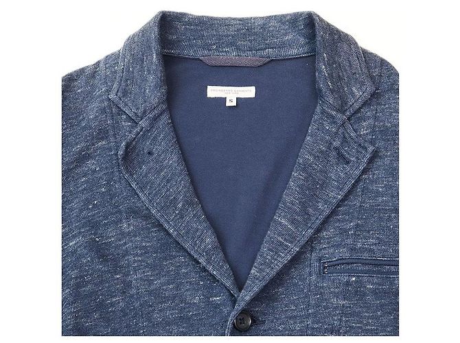 Autre Marque Chaqueta de punto de algodón y lino melange a medida de Engineered Garments Azul Azul marino - vista 7