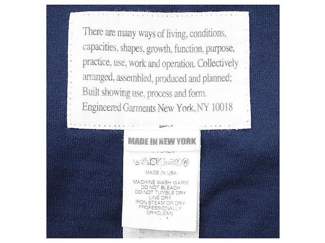 Autre Marque Chaqueta de punto de algodón y lino melange a medida de Engineered Garments Azul Azul marino - vista 9