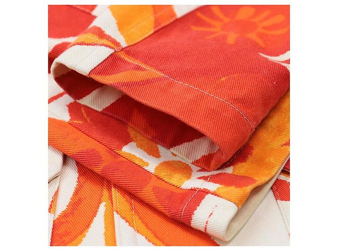 Autre Marque Chaqueta de algodón con motivo floral Dries Van Noten Naranja - vista 12