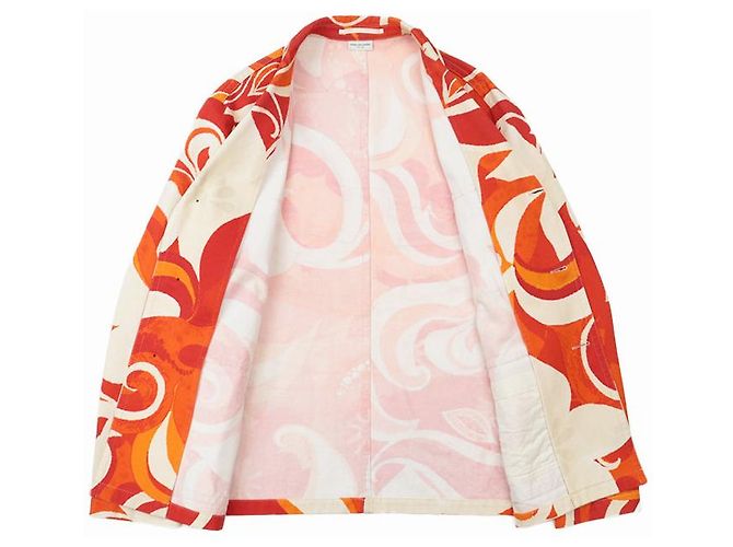 Autre Marque Chaqueta de algodón con motivo floral Dries Van Noten Naranja - vista 5