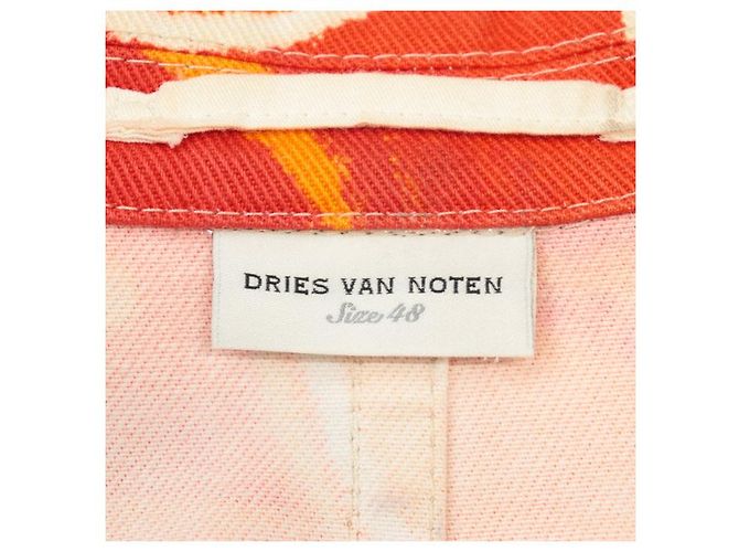Autre Marque Chaqueta de algodón con motivo floral Dries Van Noten Naranja - vista 7
