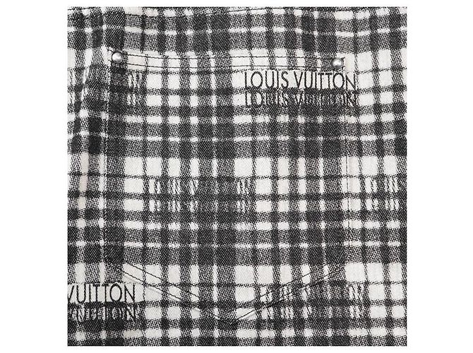 Shorts de algodão com padrão check Louis Vuitton Preto - vista 11