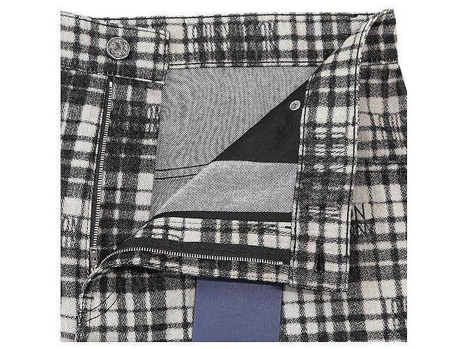 Shorts de algodão com padrão check Louis Vuitton Preto - vista 2