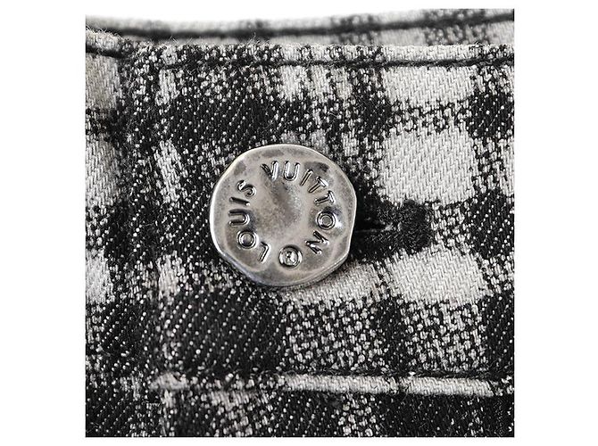 Shorts de algodão com padrão check Louis Vuitton Preto - vista 3