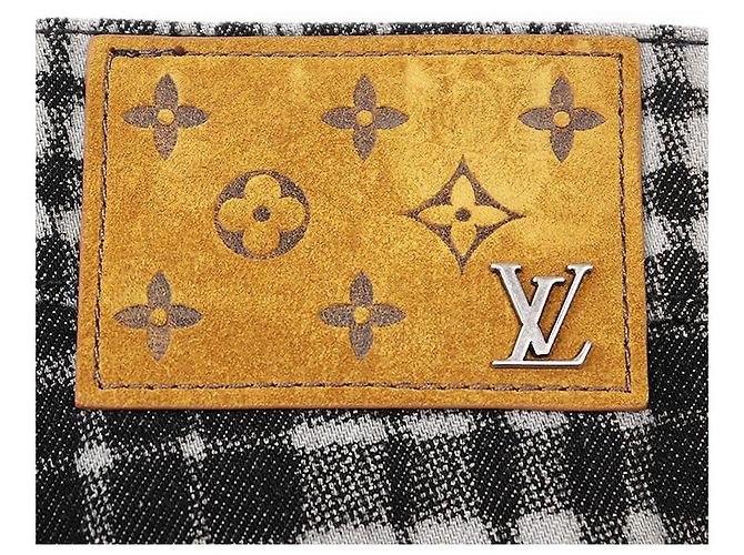 Shorts de algodão com padrão check Louis Vuitton Preto - vista 8