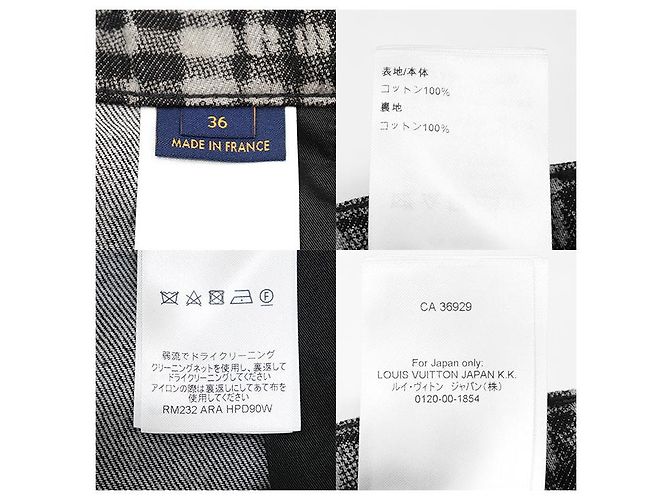 Shorts de algodão com padrão check Louis Vuitton Preto - vista 9