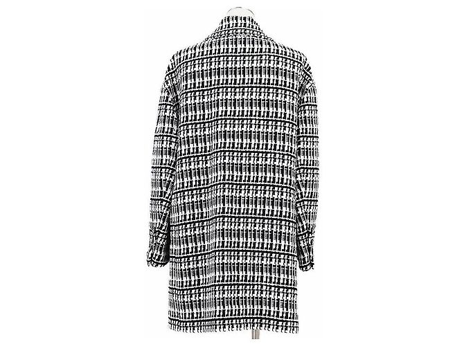 Timeless Chaqueta Larga de Tweed Chanel P78886 Negro Blanco - vista 5