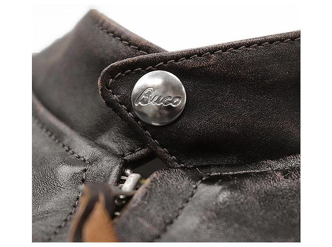 Autre Marque La verdadera chaqueta de cuero Buco J-100 de McCOY'S Bronce Marrón oscuro - vista 3