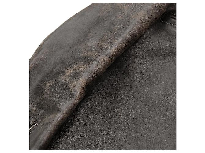 Autre Marque La verdadera chaqueta de cuero Buco J-100 de McCOY'S Bronce Marrón oscuro - vista 7