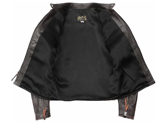 Autre Marque La verdadera chaqueta de cuero Buco J-100 de McCOY'S Bronce Marrón oscuro - vista 9