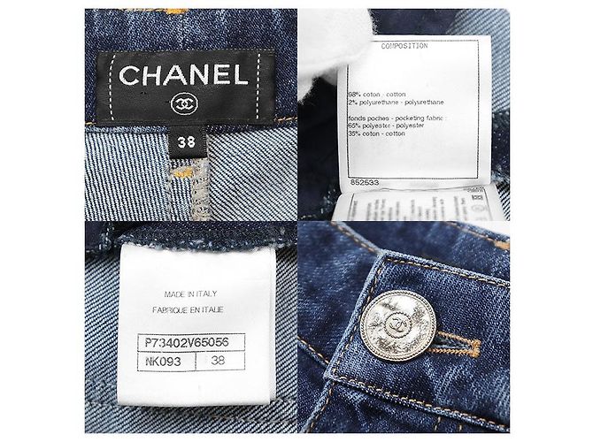 Timeless Chanel P73402 Denim-Hose Blau - Ansicht 10
