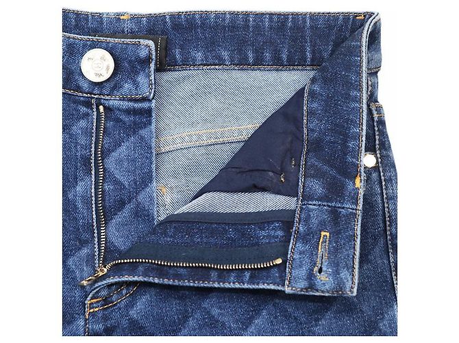 Timeless Chanel P73402 Denim-Hose Blau - Ansicht 4