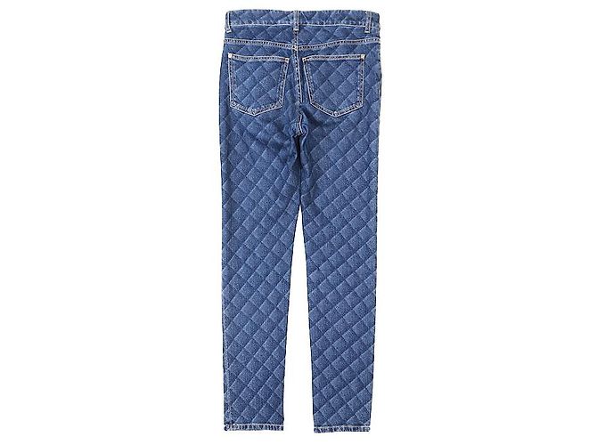 Timeless Chanel P73402 Denim-Hose Blau - Ansicht 7